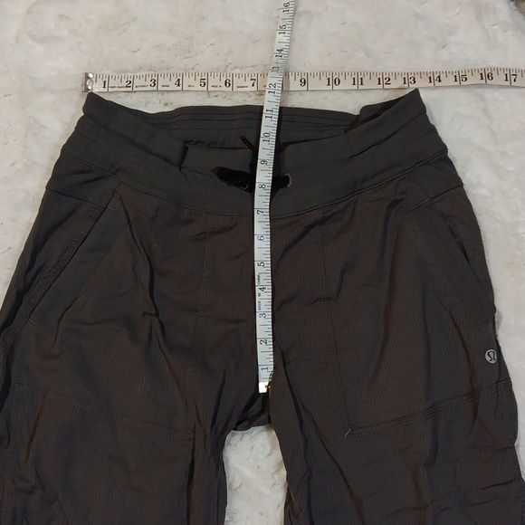 Lululemon gray cropped unlined dance studio pants women's 8 - Picture 4 of 9